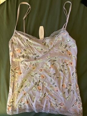 Victoria's Secret Lavender Floral Lace-Trim Camisole